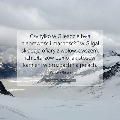 Ozeasza 12:11 Werset Biblijny Wyjaśniony