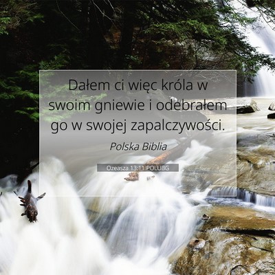 Ozeasza 13:11 POLUBG Obraz Wersetu Biblijnego