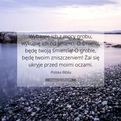 Ozeasza 13:14 POLUBG Obraz Wersetu Biblijnego