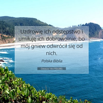 Ozeasza 14:4 POLUBG Obraz Wersetu Biblijnego