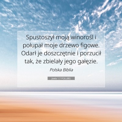 Joela 1:7 POLUBG Obraz Wersetu Biblijnego
