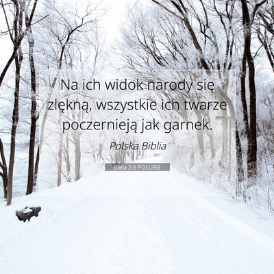 Joela 2:6 POLUBG Obraz Wersetu Biblijnego