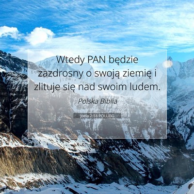 Joela 2:18 POLUBG Obraz Wersetu Biblijnego