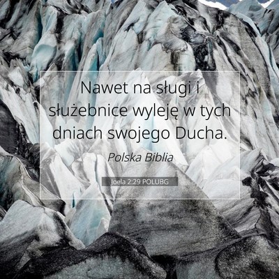 Joela 2:29 POLUBG Obraz Wersetu Biblijnego