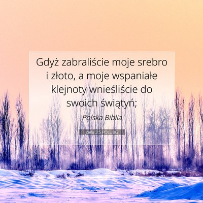 Joela 3:5 Werset Biblijny Wyjaśniony