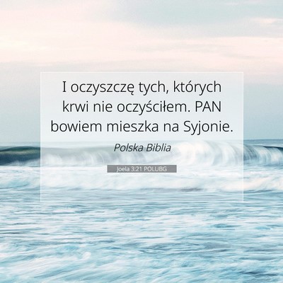 Joela 3:21 POLUBG Obraz Wersetu Biblijnego