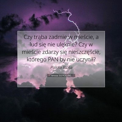 Amosa 3:6 POLUBG Obraz Wersetu Biblijnego