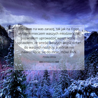 Amosa 4:10 POLUBG Obraz Wersetu Biblijnego