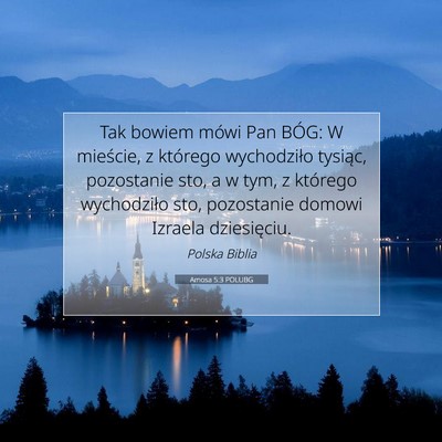 Amosa 5:3 POLUBG Obraz Wersetu Biblijnego