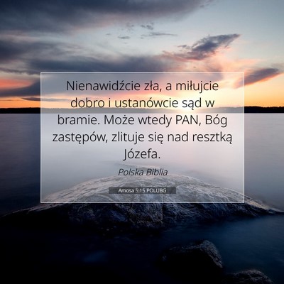 Amosa 5:15 POLUBG Obraz Wersetu Biblijnego