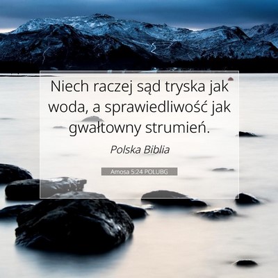 Amosa 5:24 POLUBG Obraz Wersetu Biblijnego
