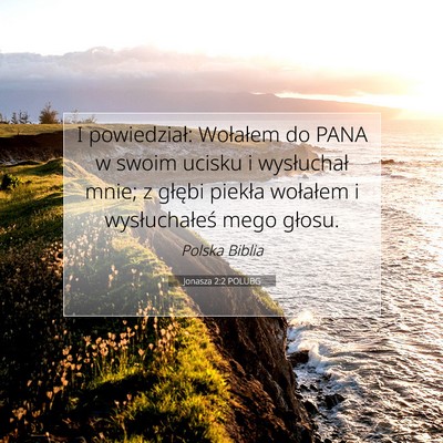 Jonasza 2:2 POLUBG Obraz Wersetu Biblijnego