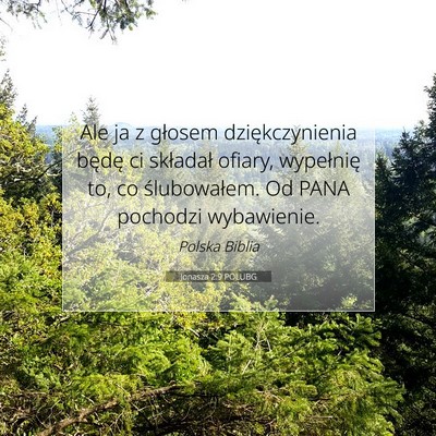Jonasza 2:9 POLUBG Obraz Wersetu Biblijnego