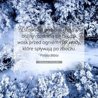 Micheasza 1:4 POLUBG Obraz Wersetu Biblijnego