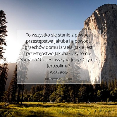 Micheasza 1:5 POLUBG Obraz Wersetu Biblijnego