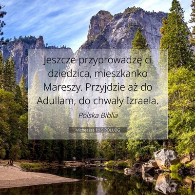 Micheasza 1:15 POLUBG Obraz Wersetu Biblijnego
