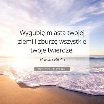 Micheasza 5:11 POLUBG Obraz Wersetu Biblijnego