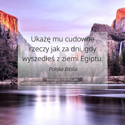 Micheasza 7:15 Werset Biblijny Wyjaśniony