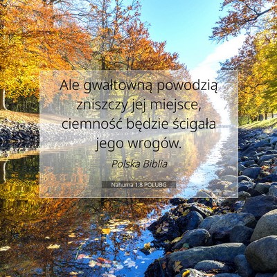 Nahuma 1:8 Werset Biblijny Wyjaśniony