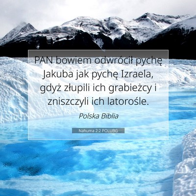 Nahuma 2:2 POLUBG Obraz Wersetu Biblijnego