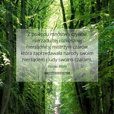 Nahuma 3:4 POLUBG Obraz Wersetu Biblijnego