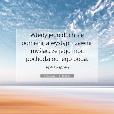 Habakuka 1:11 POLUBG Obraz Wersetu Biblijnego