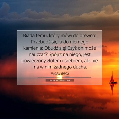 Habakuka 2:19 POLUBG Obraz Wersetu Biblijnego