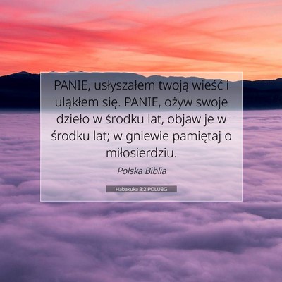 Habakuka 3:2 POLUBG Obraz Wersetu Biblijnego