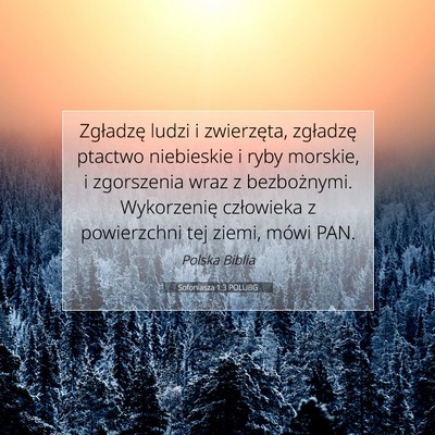 Sofoniasza 1:3 POLUBG Obraz Wersetu Biblijnego