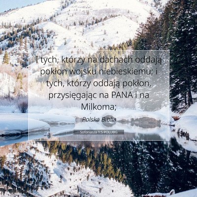 Sofoniasza 1:5 POLUBG Obraz Wersetu Biblijnego