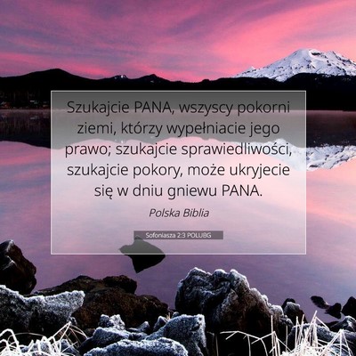 Sofoniasza 2:3 POLUBG Obraz Wersetu Biblijnego