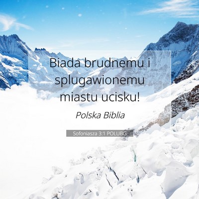Sofoniasza 3:1 POLUBG Obraz Wersetu Biblijnego