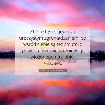 Sofoniasza 3:18 POLUBG Obraz Wersetu Biblijnego