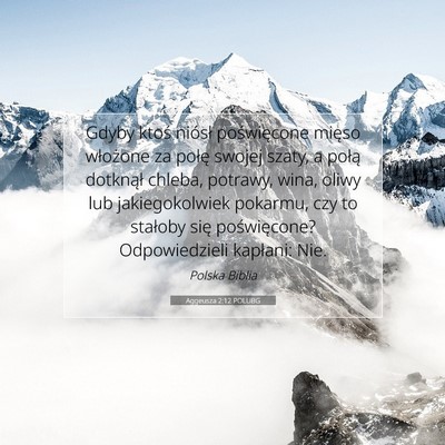 Aggeusza 2:12 POLUBG Obraz Wersetu Biblijnego
