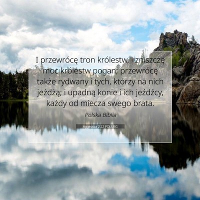 Aggeusza 2:22 POLUBG Obraz Wersetu Biblijnego