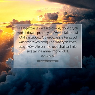 Zachariasza 1:4 POLUBG Obraz Wersetu Biblijnego