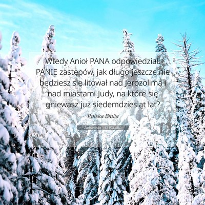 Zachariasza 1:12 POLUBG Obraz Wersetu Biblijnego