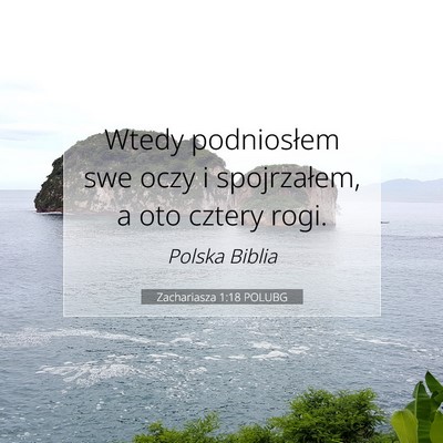Zachariasza 1:18 POLUBG Obraz Wersetu Biblijnego