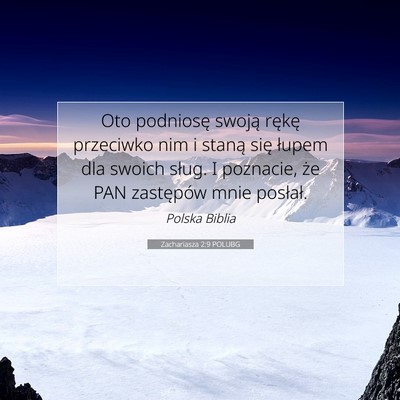 Zachariasza 2:9 POLUBG Obraz Wersetu Biblijnego
