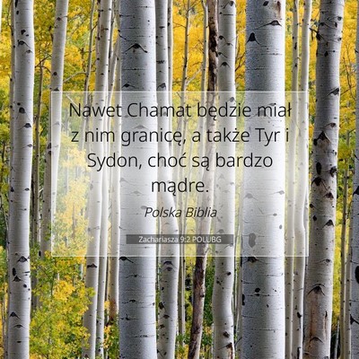Zachariasza 9:2 POLUBG Obraz Wersetu Biblijnego