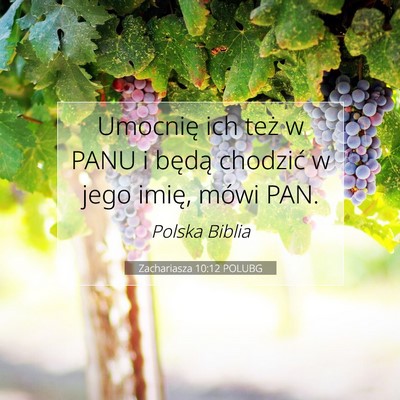 Zachariasza 10:12 POLUBG Obraz Wersetu Biblijnego