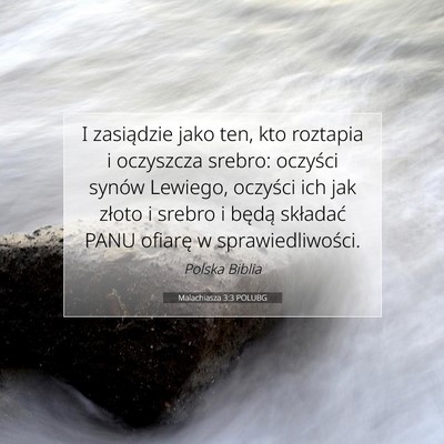 Malachiasza 3:3 POLUBG Obraz Wersetu Biblijnego