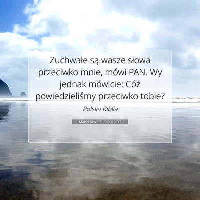 Malachiasza 3:13 POLUBG Obraz Wersetu Biblijnego