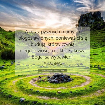 Malachiasza 3:15 POLUBG Obraz Wersetu Biblijnego
