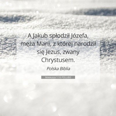 Mateusza 1:16 POLUBG Obraz Wersetu Biblijnego