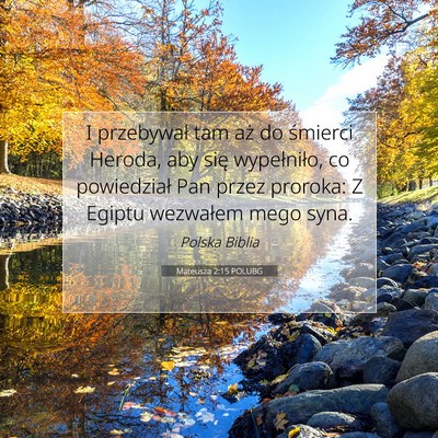 Mateusza 2:15 Werset Biblijny Wyjaśniony