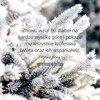 Mateusza 4:8 POLUBG Obraz Wersetu Biblijnego