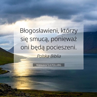 Mateusza 5:4 POLUBG Obraz Wersetu Biblijnego
