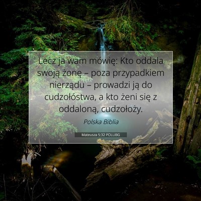 Mateusza 5:32 POLUBG Obraz Wersetu Biblijnego