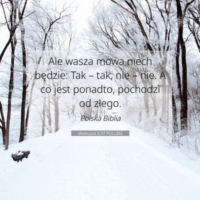 Mateusza 5:37 Werset Biblijny Wyjaśniony